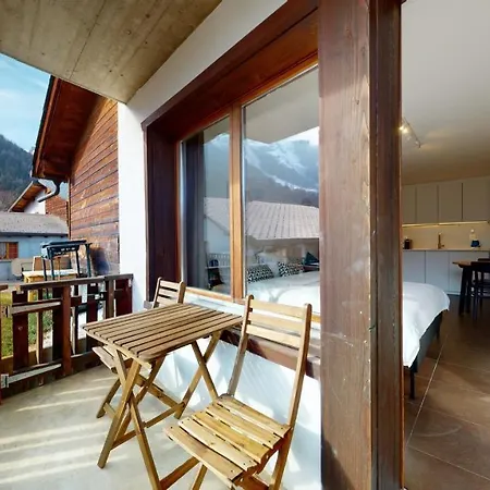 公寓 Modern Studio With A Large Sunny Terrace In Ovronnaz